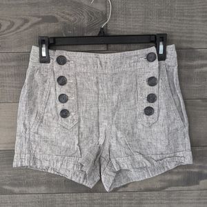 Grey Linen Shorts from Express